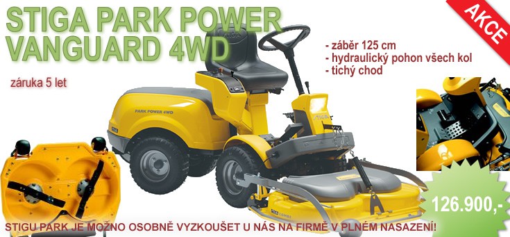 3) Stiga park power vanguard 4wd